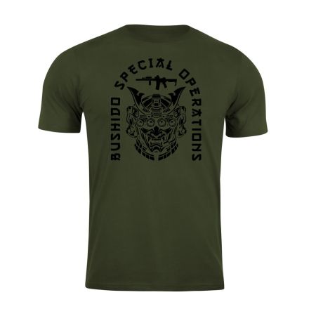 Тениска с щампа Bushido Spec Ops Army Green 207640 1