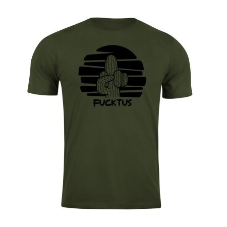 Тениска с щампа Fucktus Green 207643 1