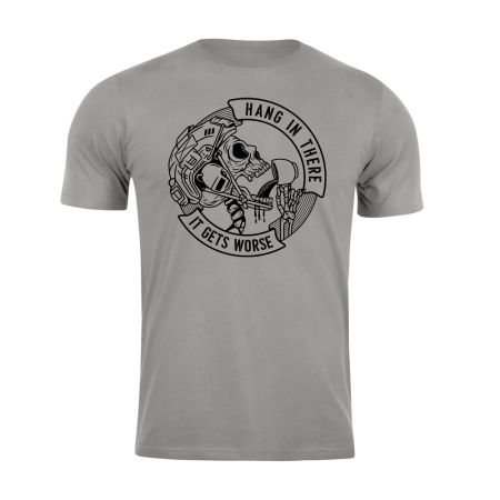 Тениска с щампа Hang in there Stone Grey 207654 1