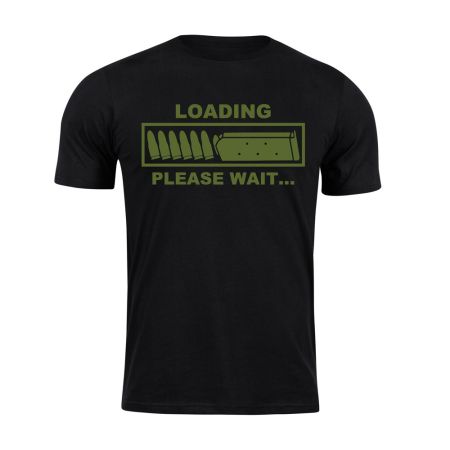 Тениска с щампа Loading Tactical Black 207635 1