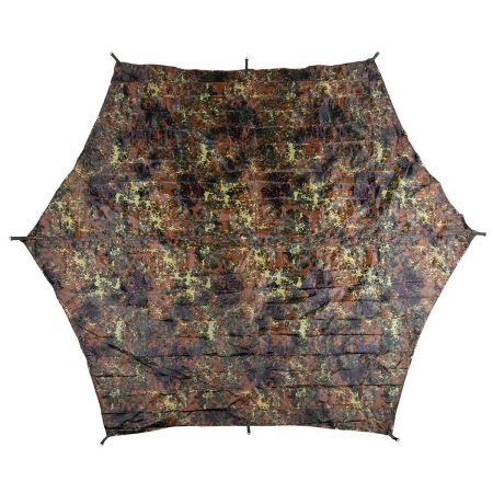 Военно платнище с колчета и въже MFH Hexagon-Tarp Flecktarn 207258 1