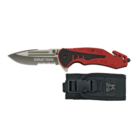 Тактически сгъваем нож K25 Code Red 18319