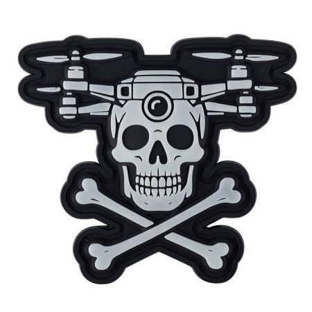 Гумена нашивка Drone Skull Glow in the dark 208237