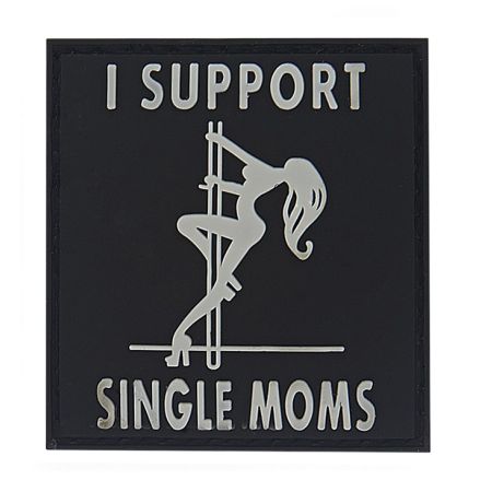 Гумена нашивка I Support Single Moms 202773 1
