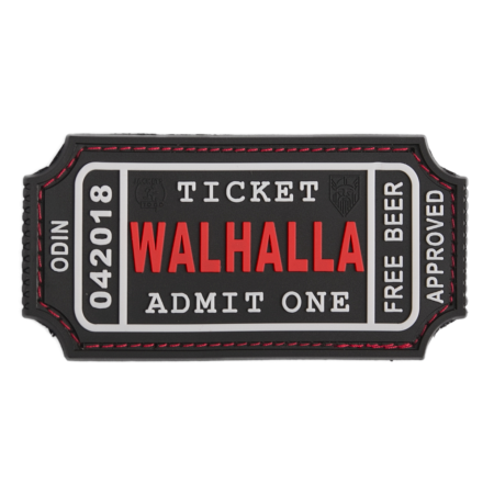 Гумена нашивка Ticket to Walhalla 204110 1