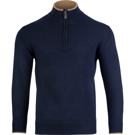 Вълнен пуловер Jack Pyke Zipknit Navy Blue