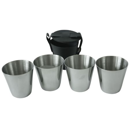 Комплект стоманени чашки за къмпинг Haller 206173 1