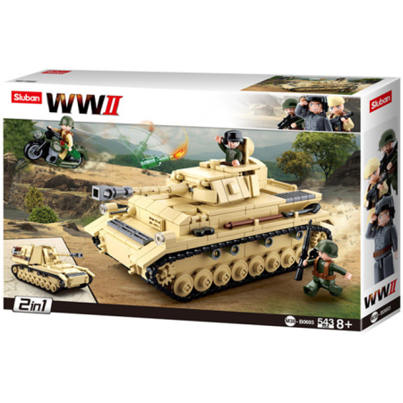 Конструктор 2 в 1 Sluban WWII German Tank B0693  202576 7