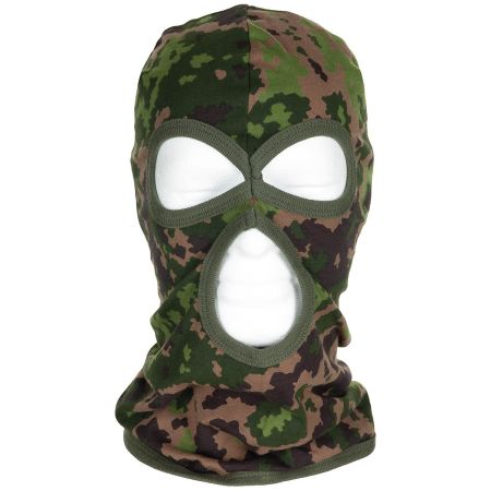 Маска за лице балаклава с три отвора MFH M05 Woodland 207478