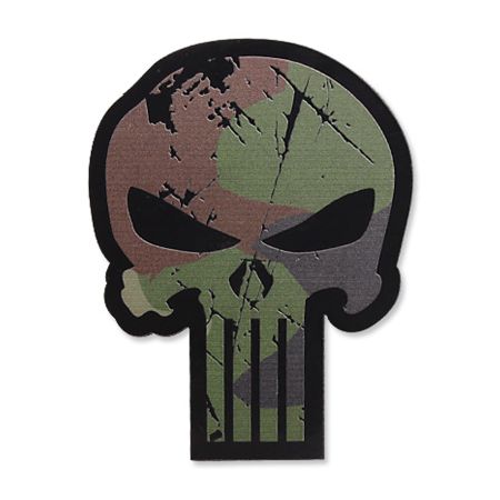 Нашивка Punisher Skull - woodland 202435