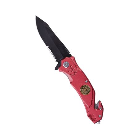 Пожарникарски сгъваем нож Miltec RED 205406 2