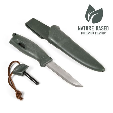 Шведски нож за оцеляване със запалка FireKnife BIO 2in1 Sage 207863 1