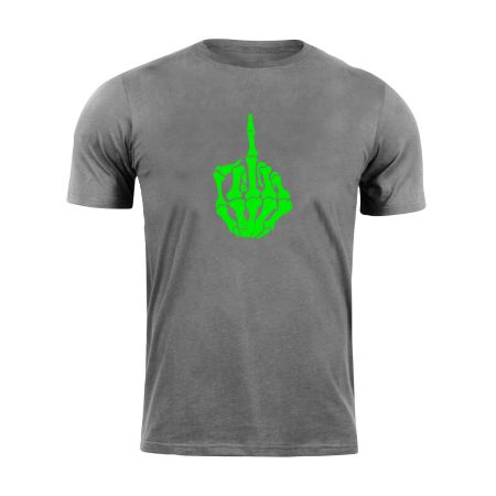 Тениска Middle Finger Glow in the dark Grey 205969