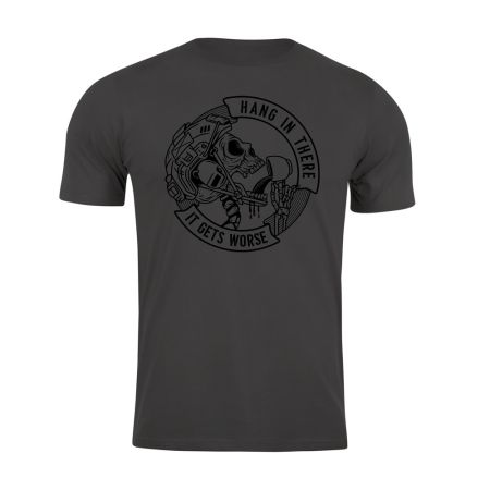 Тениска с щампа Hang in there Dark Steel 207651 1