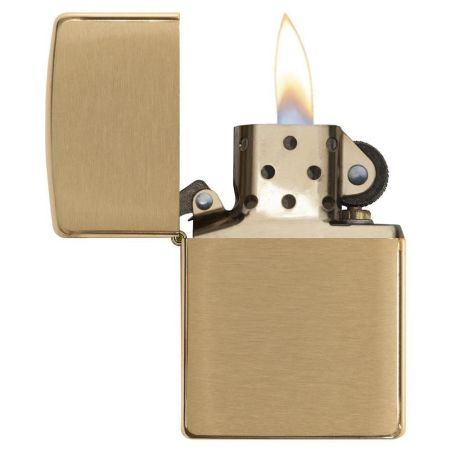 Ветроустойчива запалка Zippo Brushed Brass 205829 1